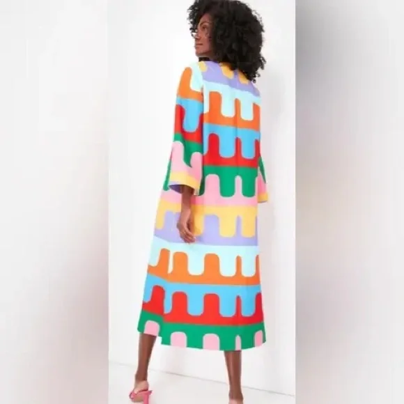 Tuckernuck X Atlantic Pacific Del Mar Disco Hutton Midi Dress - Picture 2 of 4